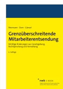 Cover-Bild zum Titel 'Grenzüberschreitende Mitarbeiterentsendung' von 'Walter Niermann, Sten Günsel, Leonard Dorn'