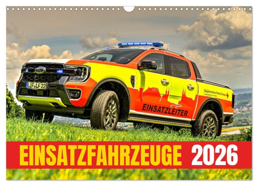 Einsatzfahrzeuge 112 (Wandkalender 2026 DIN A3 quer), CALVENDO Monatskalender - Marcus Heinz