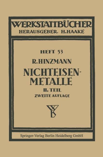 Nichteisenmetalle - Reinhold Hinzmann