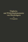 Cover-Bild zum Titel 'Trägheits- und Widerstandsmomente von Blechträgern' von 'P. Krugmann'
