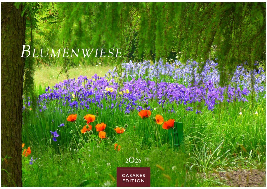 Blumenwiese Kalender 2026 - Wandkalender | Fotokalender Landschaft L 35x50cm - 