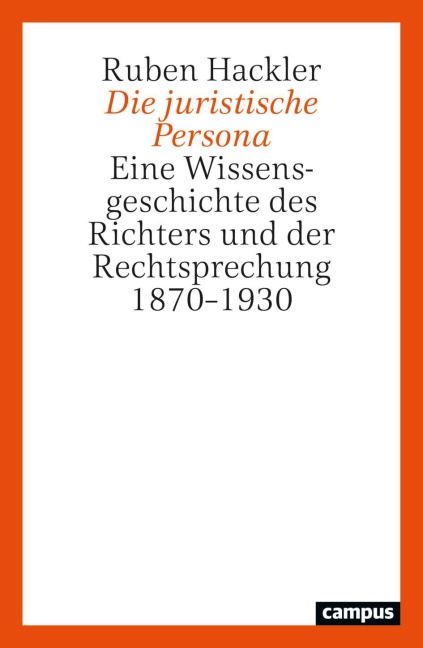 Die juristische Persona - Ruben Hackler