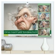 Cover-Bild zum Titel 'Oma macht jetzt Sonderschicht (hochwertiger Premium Wandkalender 2026 DIN A2 quer), Kunstdruck in Hochglanz' von 'Steffen Gierok-Latniak'