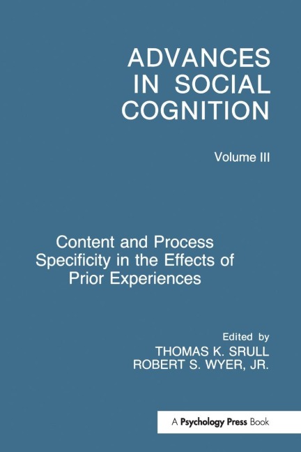 Content and Process Specificity in the Effects of Prior Experiences - 