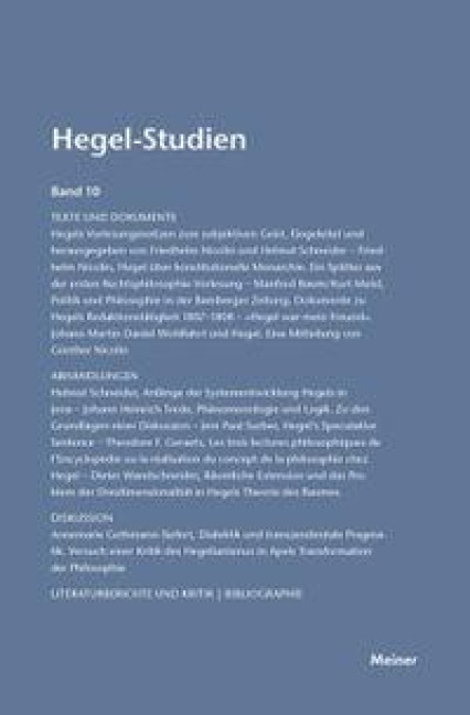 Hegel-Studien / Hegel-Studien - 