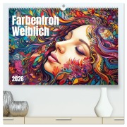 Cover-Bild zum Titel 'Farbenfroh Weiblich (hochwertiger Premium Wandkalender 2026 DIN A2 quer), Kunstdruck in Hochglanz' von 'Kerstin Waurick'