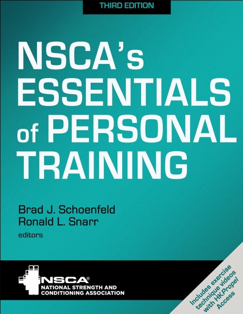 NSCA's Essentials of Personal Training - Brad J. Schoenfeld, Ronald L. Snarr, Nsca -National Strength & Conditioning Association