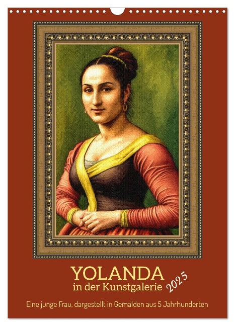 Yolanda in der Kunstgalerie (Wandkalender 2025 DIN A3 hoch), CALVENDO Monatskalender - Werner Braun