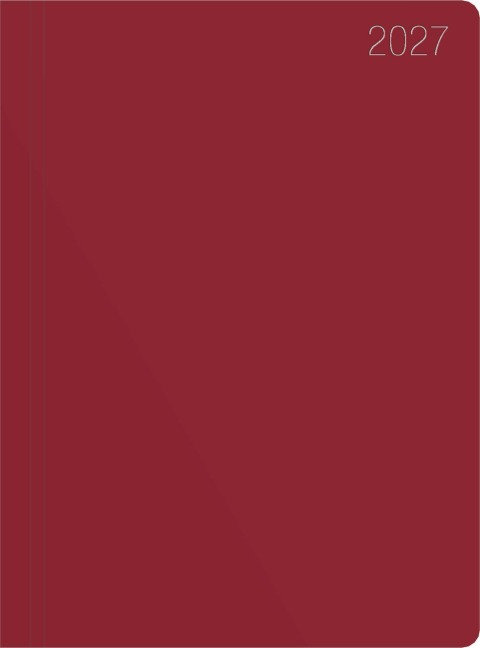 Taschenkalender bordeaux 1W/2S 2027 - 