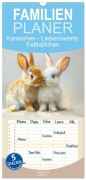 Cover-Bild zum Titel 'Familienplaner 2027 - Kaninchen - Liebenswerte Fellbällchen mit 5 Spalten (Wandkalender, 21 x 45 cm) CALVENDO' von 'Liselotte Brunner-Klaus'