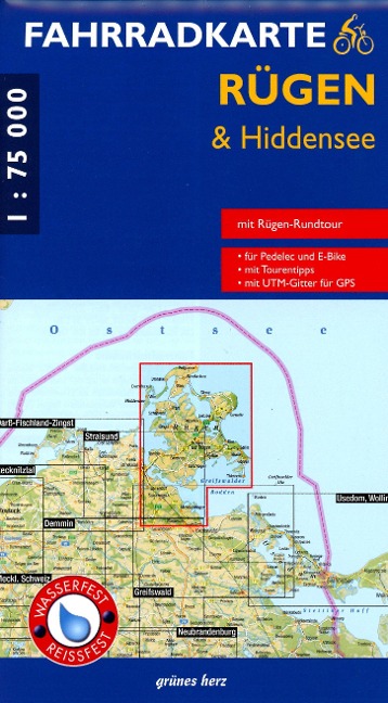 Fahrradkarte Rügen & Hiddensee - 