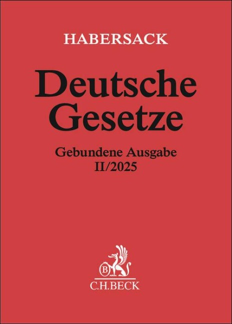Deutsche Gesetze Gebundene Ausgabe II/2025 - 