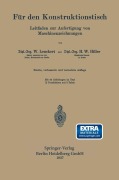 Cover-Bild zum Titel 'Für den Konstruktionstisch' von 'Heinrich Wilhelm Hiller, Walter Leuckert'