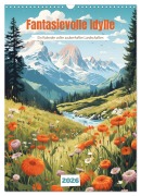 Cover-Bild zum Titel 'Fantasievolle Idylle (Wandkalender 2026 DIN A3 hoch), CALVENDO Monatskalender' von 'Julia Roder'