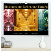 Illusionen aus Farben und Formen (hochwertiger Premium Wandkalender 2026 DIN A2 quer), Kunstdruck in Hochglanz - Cathrin Illgen