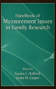 Cover-Bild zum Titel 'Handbook of Measurement Issues in Family Research' von ''