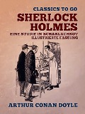 Cover-Bild zum Titel 'Sherlock Holmes - Eine Studie in Scharlachrot, Illustrierte Fassung' von 'Arthur Conan Doyle'