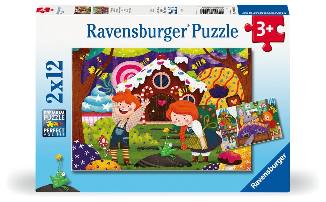 Kinderpuzzle 2x12 Teile - Märchenhafte Geschichten - 