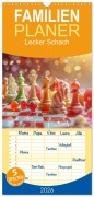 Familienplaner 2026 - Lecker Schach mit 5 Spalten (Wandkalender, 21 x 45 cm) CALVENDO - Cathrin Illgen