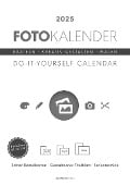 Foto-Bastelkalender weiß 2025 - 21 x 29,7 - Do it yourself calendar A4 - datiert - Kreativkalender - Foto-Kalender - Alpha Edition - 