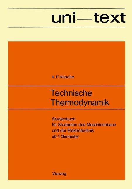 Technische Thermodynamik - Karl Friedrich Knoche