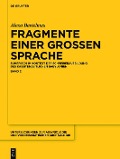 Cover-Bild zum Titel 'Fragmente einer großen Sprache' von 'Alexa Sabine Bartelmus'