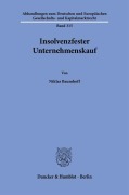 Cover-Bild zum Titel 'Insolvenzfester Unternehmenskauf' von 'Niklas Baumhoff'