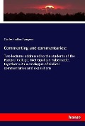 Cover-Bild zum Titel 'Commenting and commentaries:' von 'Charles Haddon Spurgeon'