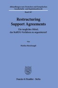 Cover-Bild zum Titel 'Restructuring Support Agreements.' von 'Markus Baschnagel'