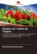 Cover-Bild zum Titel 'Études sur l'effet du Taegro' von 'Manukinda Adinarayana'