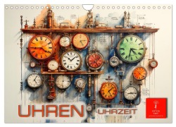 Cover-Bild zum Titel 'Uhren Uhrzeit (Wandkalender 2026 DIN A4 quer), CALVENDO Monatskalender' von 'Peter Roder'