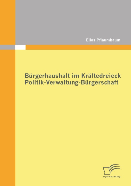 Bürgerhaushalt im Kräftedreieck Politik-Verwaltung-Bürgerschaft - Elias Pflaumbaum