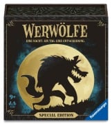 Cover-Bild zum Titel 'Werwölfe - Special Edition - Gesellschaftsspiel & Kartenspiel ab 9 Jahre' von 'Ted Alspach, Akihisa Okui'