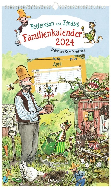 Pettersson und Findus. Familienkalender 2024 - Sven Nordqvist