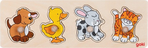 Steckpuzzle Hund, Ente,... - 