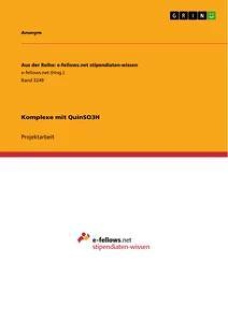 Komplexe mit QuinSO3H - Anonym