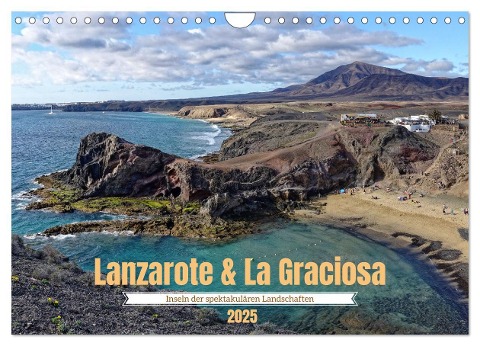 Lanzarote & La Graciosa - Inseln der spektakulären Landschaften (Wandkalender 2025 DIN A4 quer), CALVENDO Monatskalender - Peter Balan