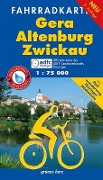 Fahrradkarte Gera, Altenburg, Zwickau 1:75.000 - 