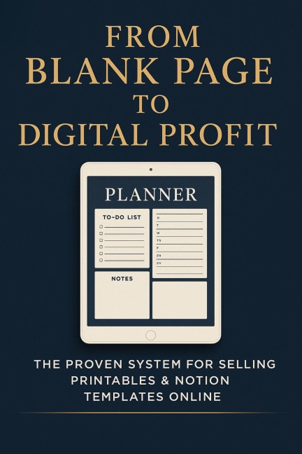 From Blank Page to Digital Profit: The Proven System for Selling Printables & Notion Templates Online - Tristan Whitmore