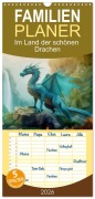 Familienplaner 2026 - Im Land der schönen Drachen mit 5 Spalten (Wandkalender, 21 x 45 cm) CALVENDO - Simone Wunderlich