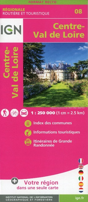 Centre-Val de Loire 1:250 000 - 
