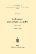 Cover-Bild zum Titel 'Vorlesungen über Höhere Geometrie' von 'Felix Klein'