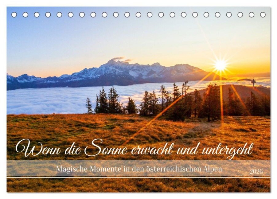 Wenn die Sonne erwacht und untergeht (Tischkalender 2026 DIN A5 quer), CALVENDO Monatskalender - Christa Kramer