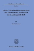 Cover-Bild zum Titel 'Innen- und Außenkommunikation von Vorstand und Aufsichtsrat einer Aktiengesellschaft' von 'Dimitrij Voronov'