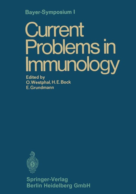 Current Problems in Immunology - Hans Erhard Book, Otto Westphal, Ekkehard Grundmann
