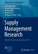 Cover-Bild zum Titel 'Supply Management Research' von ''
