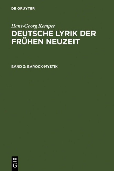 Barock-Mystik - Hans-Georg Kemper