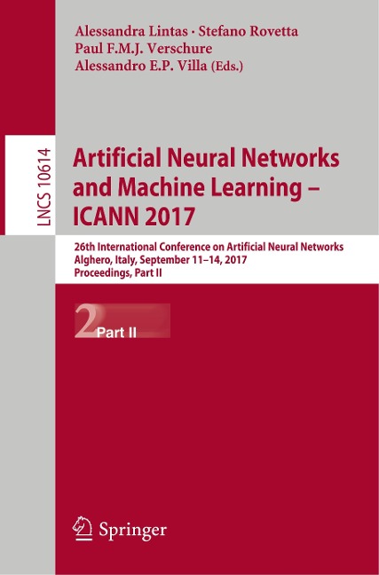 Artificial Neural Networks and Machine Learning ¿ ICANN 2017 - 