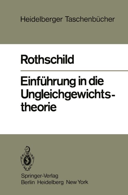 Einführung in die Ungleichgewichtstheorie - Kurt W. Rothschild