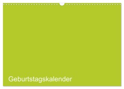 Cover-Bild zum Titel 'Bastel-Geburtstagskalender grün / Geburtstagskalender (Wandkalender 2026 DIN A3 quer), CALVENDO Monatskalender' von 'Kreativ Ist Gut'